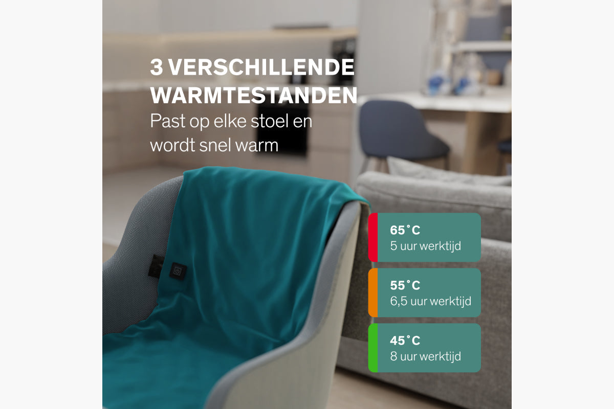 Draadloos stoelwarmtedeken - Sinji - afbeelding 9